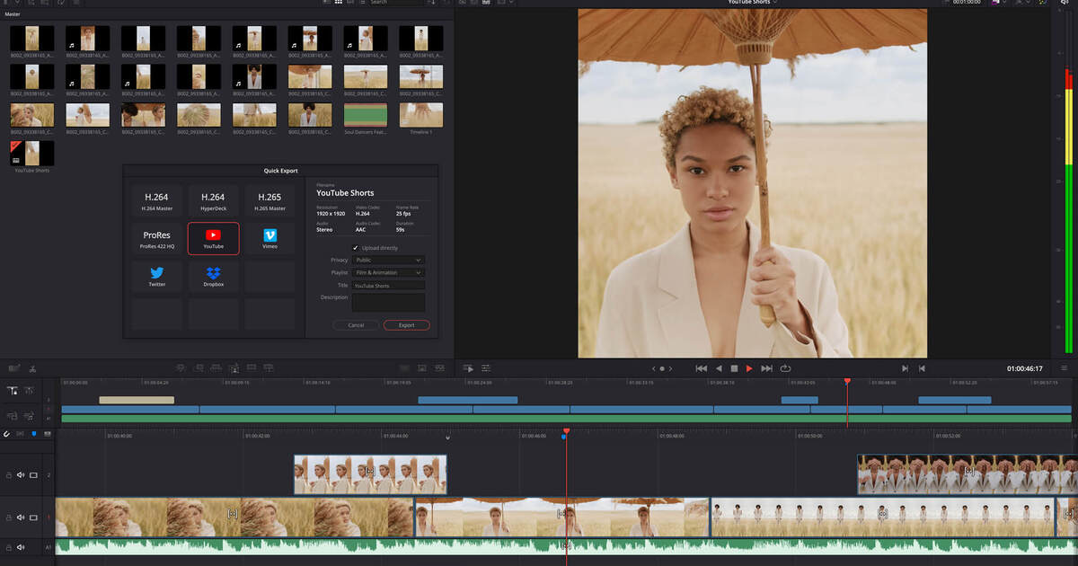 DaVinci Resolve 18.1発表、SNS用の縦方向解像度、DaVinci Neural 
