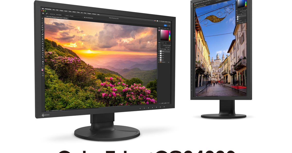 クリエイティブワーク市場向けに環境に配慮した24.1型カラー