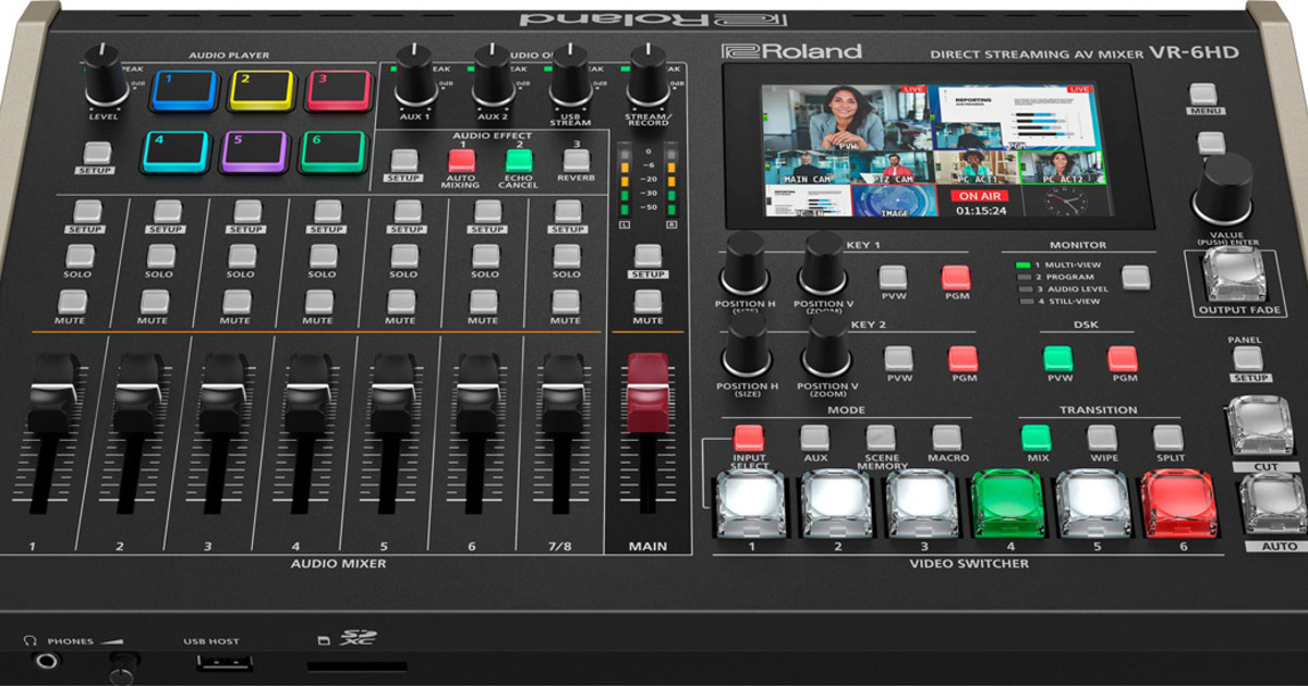 ビジネス会議やウェビナーなど動画配信に最適なコンパクト・サイズのAV