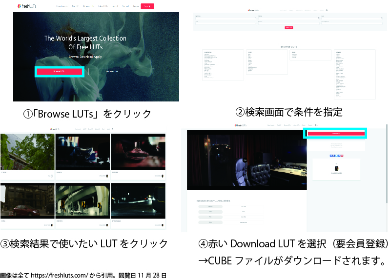 Lutを無料で検索 ダウンロードできる Freshlutsを紹介します Vook ヴック
